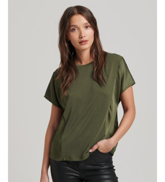 Superdry T-shirt in tessuto misto Green Studios