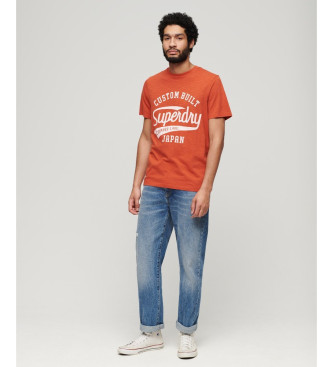 Superdry T-shirt Copper Label pomarańczowy