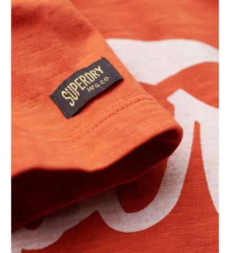 Superdry Camiseta Copper Label naranja