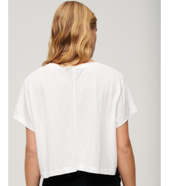 Superdry Camiseta corta holgada blanco