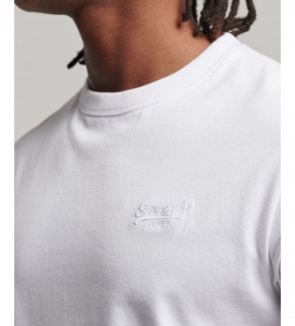 Superdry T-shirt van biologisch katoen met wit Essential-logo
