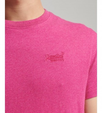 Superdry Camiseta de algodn orgnico con logotipo Essential lila