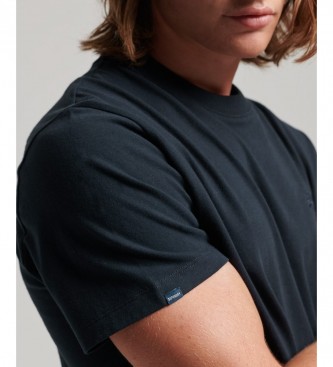 Superdry T-shirt i kologisk bomuld med marineblt Essential-logo