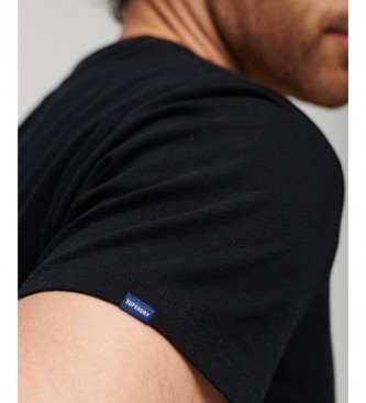 Superdry Majica iz organskega bombaža s črnim logotipom Essential