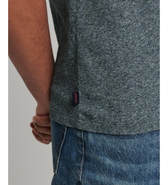 Superdry T-Shirt aus Bio-Baumwolle mit navyfarbenem Essential Ringer-Logo