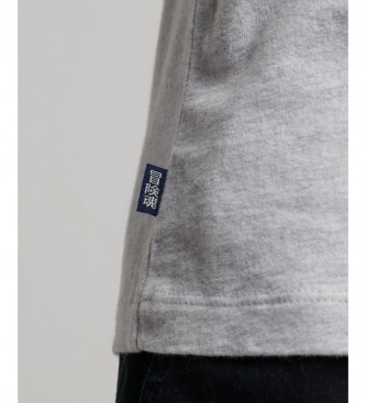 Superdry T-shirt en coton biologique avec logo Vintage brod en blanc