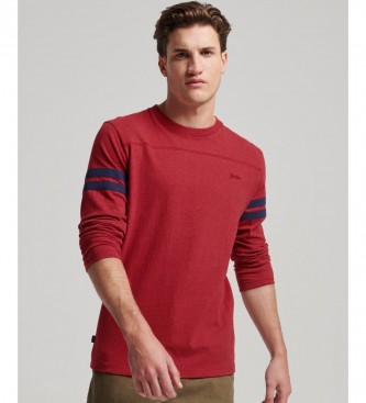 Superdry Bio-Baumwoll-T-Shirt mit Vintage-Logo Quarterback Markenturnschuhe und und Accessoires Esdemarca Mode für - - Schuhe, rot Markenschuhe Geschäft