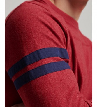 Superdry Organic cotton t-shirt with Vintage Logo Quarterback red