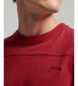 Superdry Organic cotton t-shirt with Vintage Logo Quarterback red