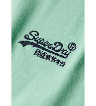 Superdry Turkoois biologisch katoenen t-shirt