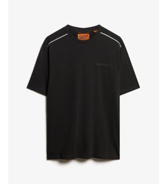 Superdry Locker geschnittenes T-Shirt mit schwarzem Tech-Logo