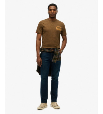 Superdry T-shirt Copper Label brązowy