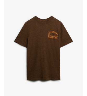 Superdry T-shirt Copper Label brązowy