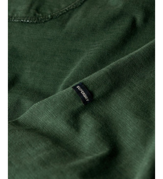 Superdry Zelena pletena majica s pekovskim ovratnikom