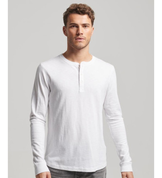 Superdry Long sleeve knitted T-shirt with white baker's collar