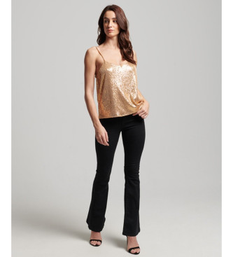 Superdry Gold sequinned tank top