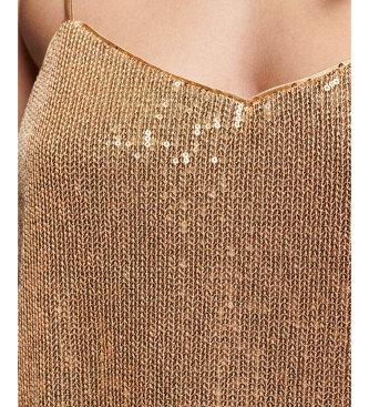 Superdry Gold sequinned tank top