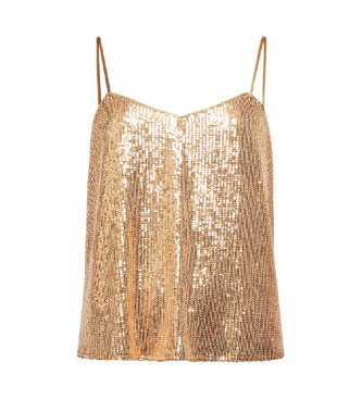 Superdry Gold sequinned tank top