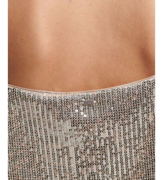 Superdry Dbardeur avec paillettes argentes