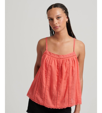 Superdry Camiseta de tirantes Ibiza coral