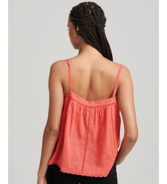 Superdry Camiseta de tirantes Ibiza coral