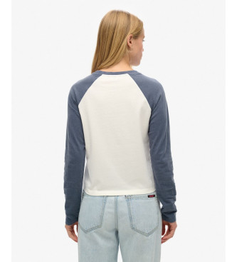 Superdry Maglietta da baseball blu Essential