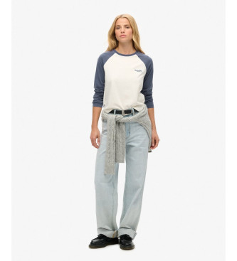 Superdry Maglietta da baseball blu Essential