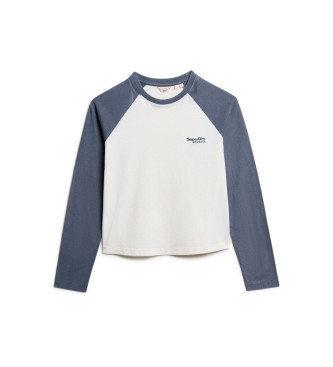 Superdry Maglietta da baseball blu Essential