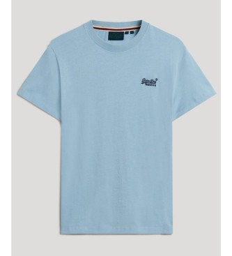 Superdry Niebieska koszulka z logo Essential