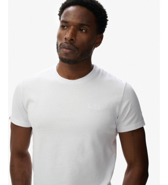 Superdry T-shirt bianca con logo essenziale