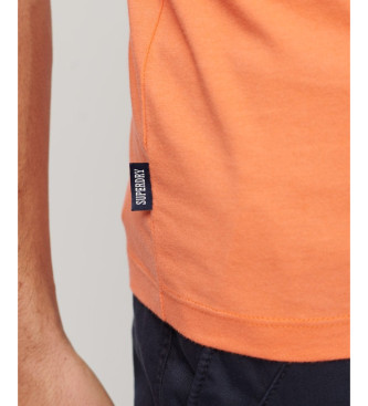 Superdry T-shirt com logtipo Essential laranja