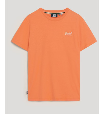 Superdry T-shirt com logtipo Essential laranja
