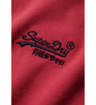 Superdry Koszulka Essential Logo w kolorze czerwonym