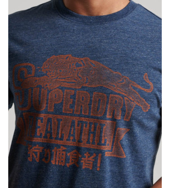 Superdry T-shirt grafica Navy Athletic College