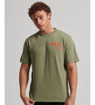 Superdry T-shirt grfica Workwear Trade verde