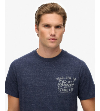 Superdry Sproščena industrijska majica mornarske barve