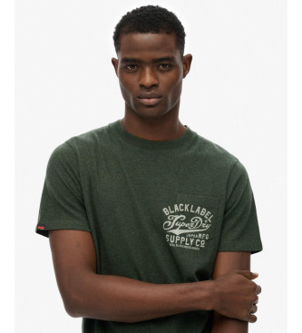 Superdry Industrieel Relaxed T-shirt groen