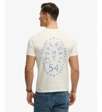 Superdry Majica Lo-fi Dockside s svetlo belo barvo