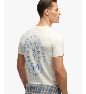 Superdry Majica Lo-fi Dockside s svetlo belo barvo