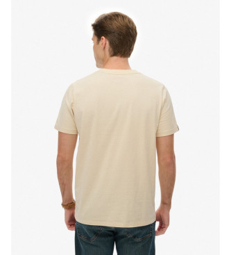Superdry T-shirt beige Lofi