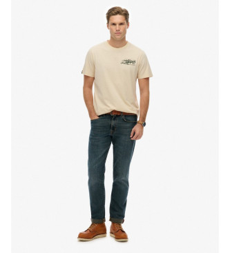 Superdry T-shirt beige Lofi