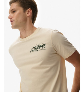 Superdry T-shirt beige Lofi