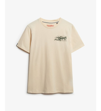 Superdry T-shirt beige Lofi