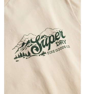 Superdry T-shirt beige Lofi