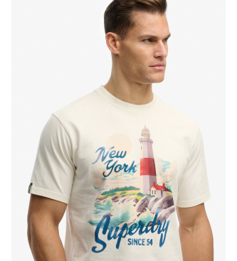 Superdry Matitime Ohlapna majica bela