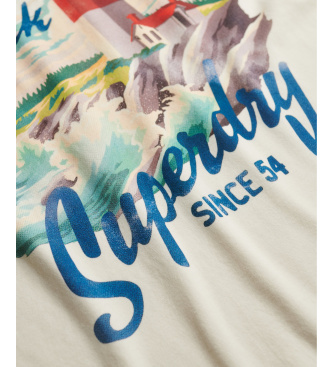 Superdry Matitime Ohlapna majica bela