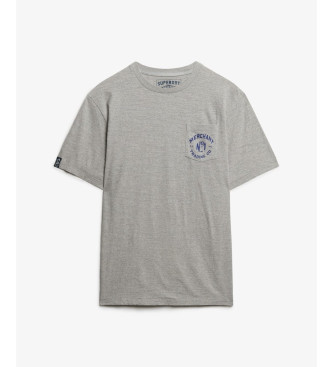 Superdry Merchant Grafisch T-shirt grijs