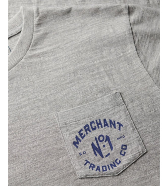 Superdry Merchant Grafisch T-shirt grijs