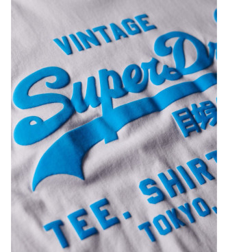 Superdry T-shirt Neon Vl biały