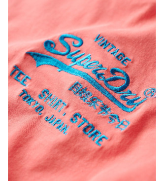 Superdry T-shirt Neon Vl pink